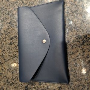 J.Crew clutch Navy and gold